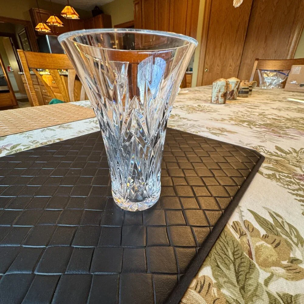 Waterford Crystal Cut Glass Medium Size Vase 6